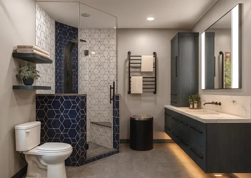 minnesota-bathroom-remodel-hexagon-tiled-shower