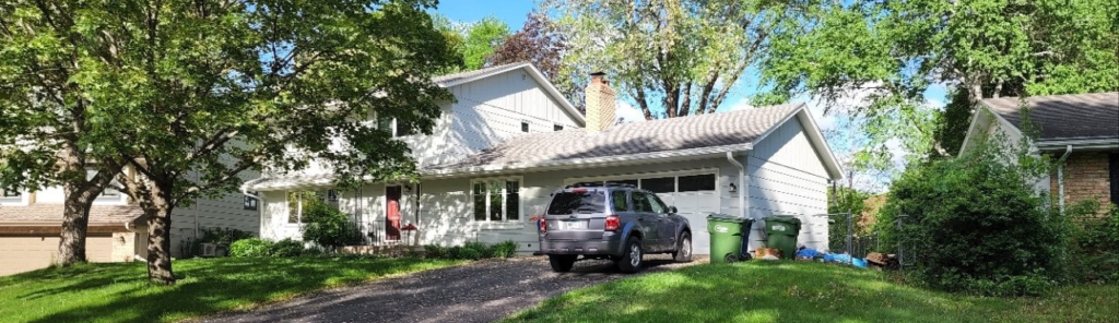 a 2 story home