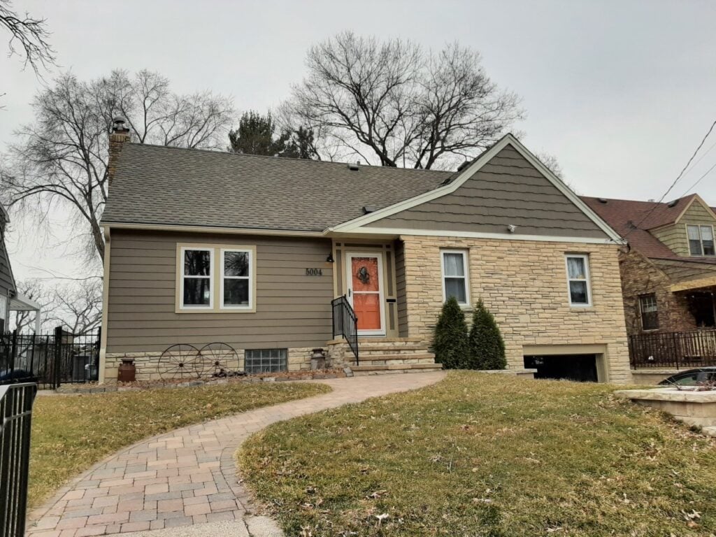 Exterior Before - a single story home