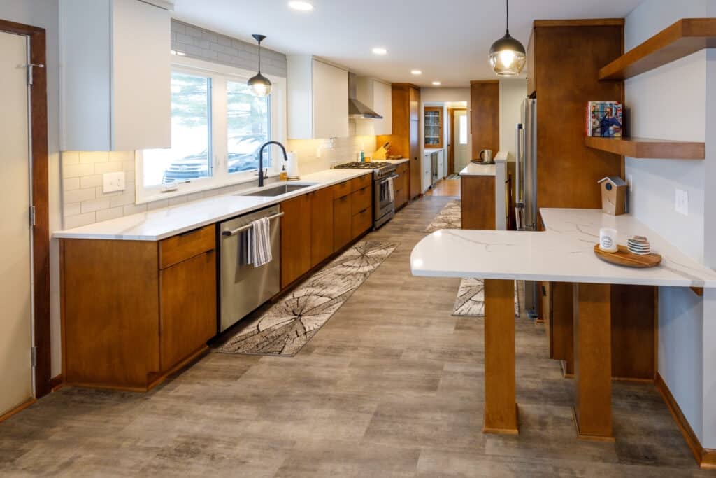 Modern Galley Kitchen Remodel