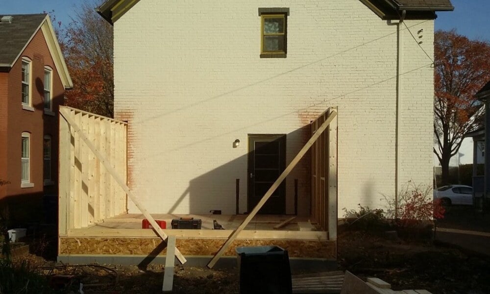 starting to build addition to house