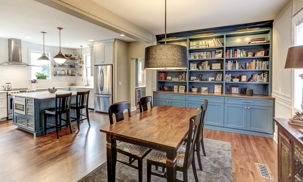 kitchen with two doorways
