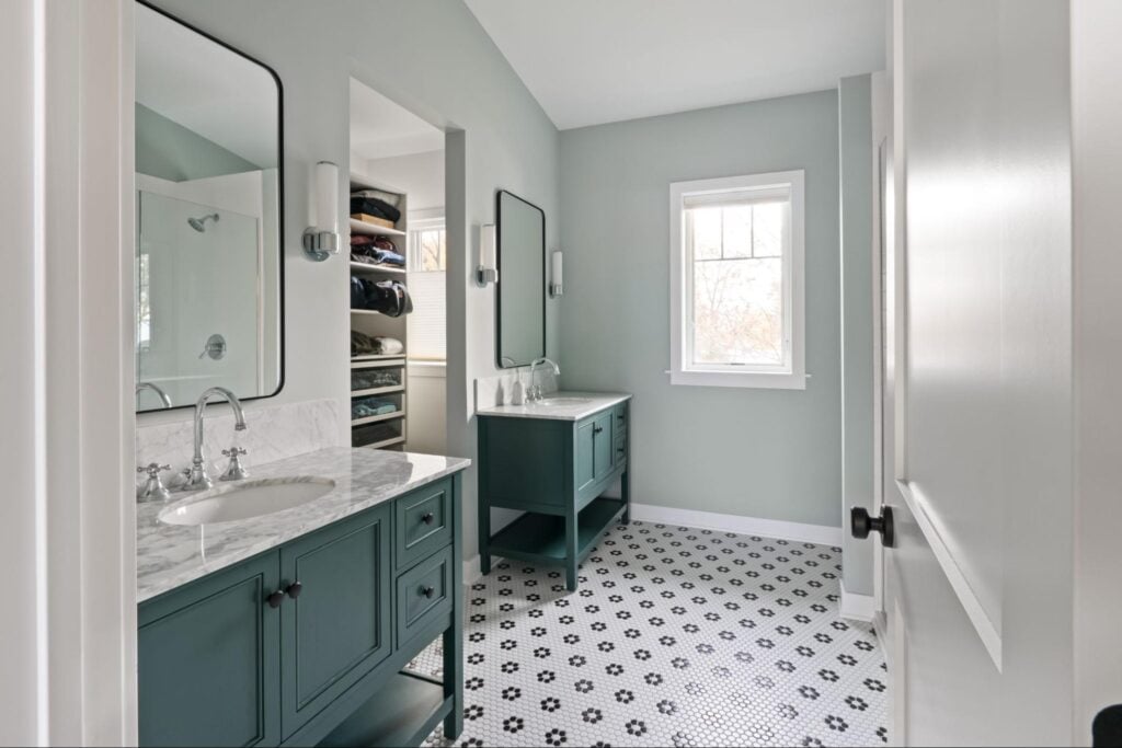 interior of a 2nd story bathroom