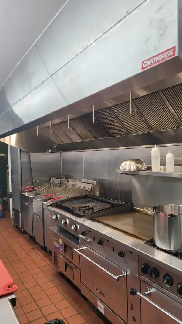 commercial kitchen grill line